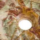 Aufsatzwaschbecken aus Leila-Onyxstein, handgefertigtes Einzelstück Viadurini