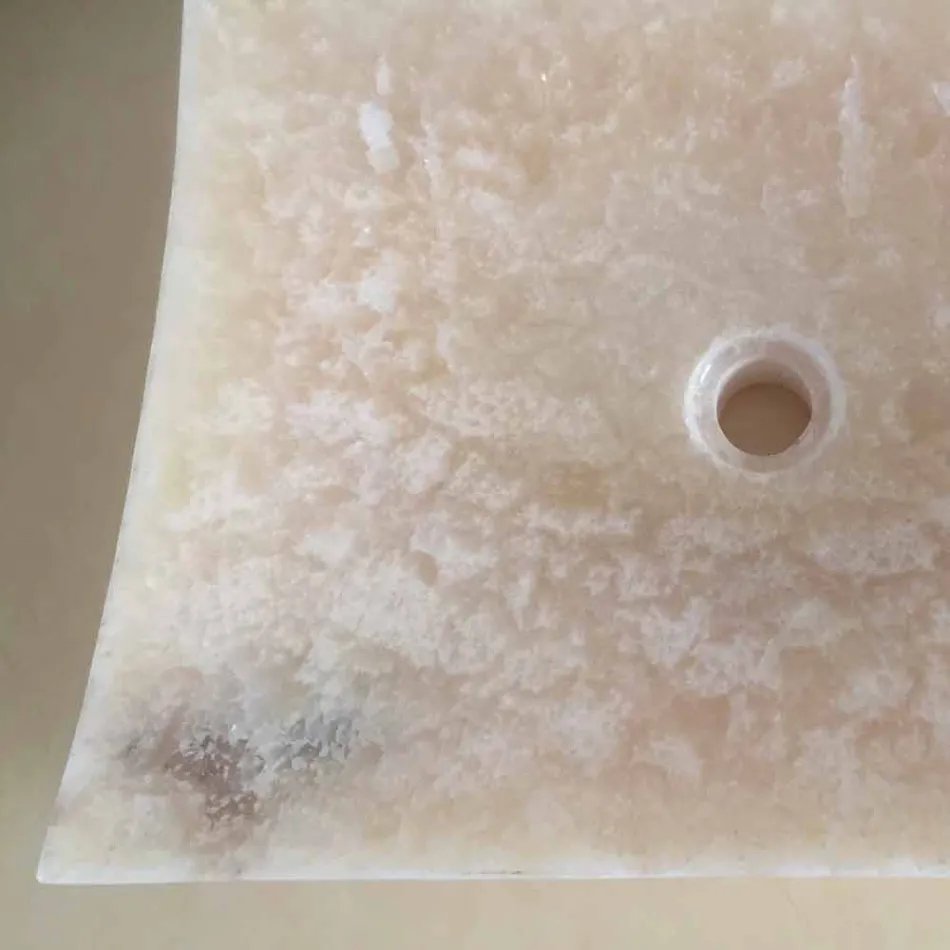 Onyx Naturstein Waschbecken Liebe, Einzelstück Viadurini