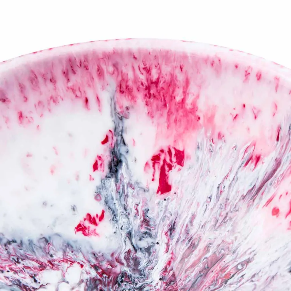 Modernes Aufsatzwaschbecken aus zweifarbigem Harz - Dogliola Viadurini