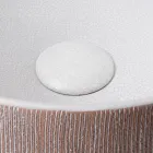 Balance Hand-Stripped Natural Red Earth Aufsatzwaschbecken Viadurini