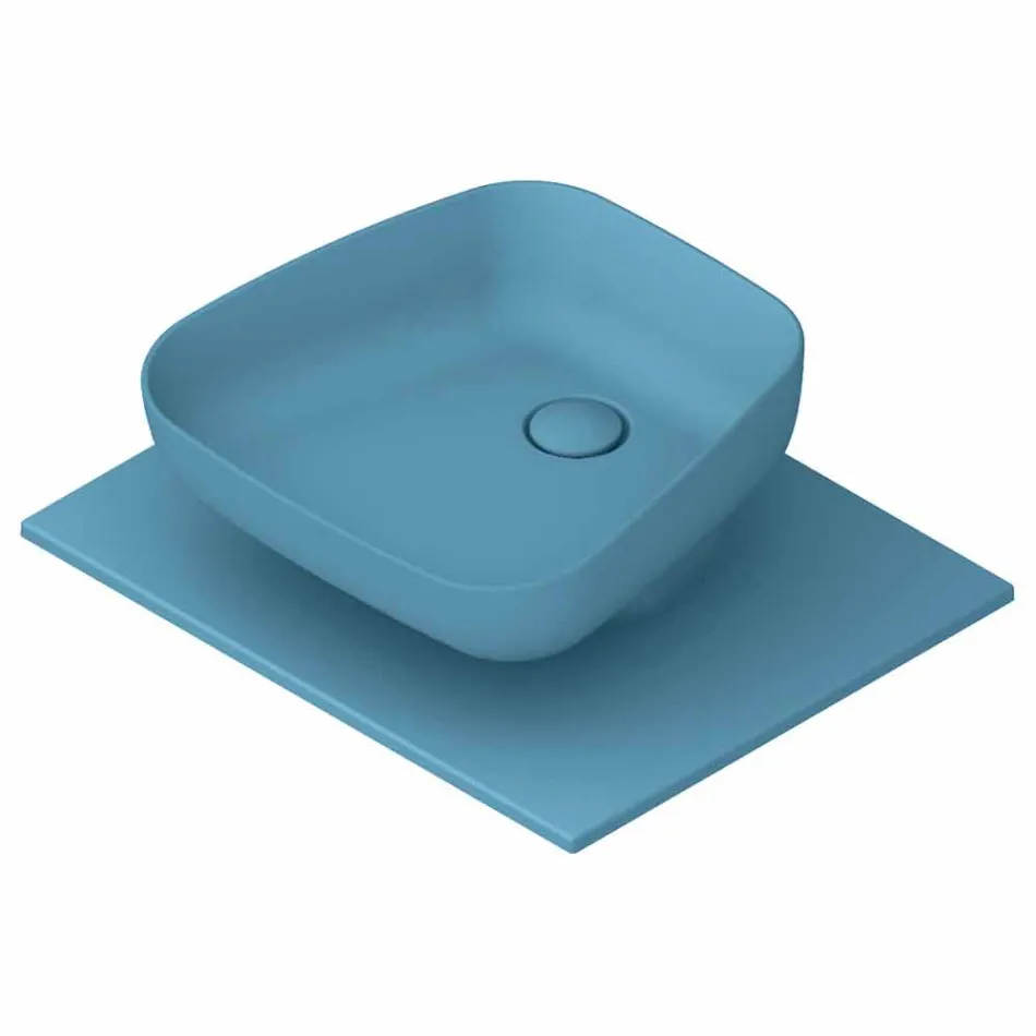 Modernes Aufsatzwaschbecken aus Keramik made in Italy, Reale Viadurini