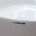 Oblique Countertop Design Waschbecken aus Keramik Made in Italy - Domenico Viadurini