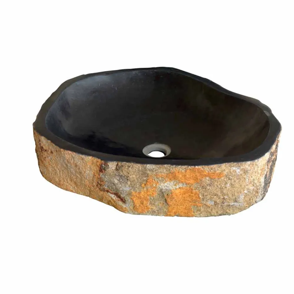 Arbeitsplatte Trägerstück in Basalt Hassan Viadurini