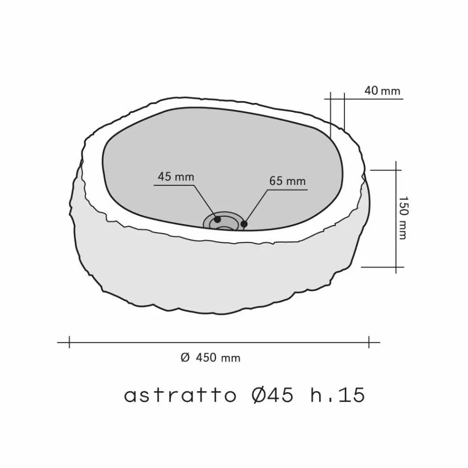 Arbeitsplatte Trägerstück Marble Smoke Mumbai Viadurini