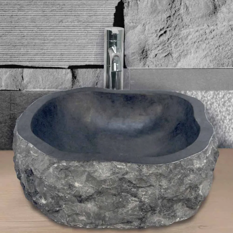 Arbeitsplatte Trägerstück in Black Marble Mumbai Viadurini