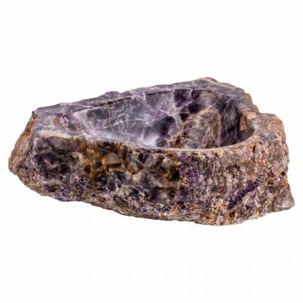Handwaschbecken aus Amethyststein, Vidor Viadurini
