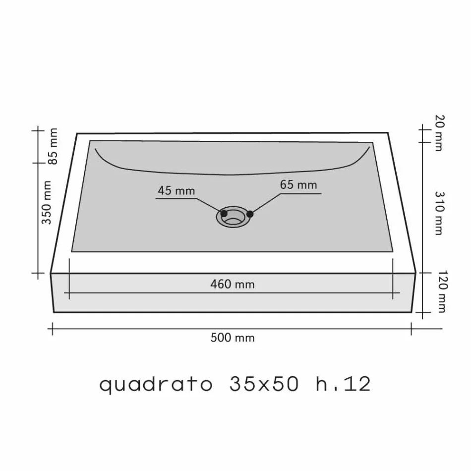 Arbeitsplatte Unterstützung Quadratisch Stein Natur Beige Jakarta Viadurini