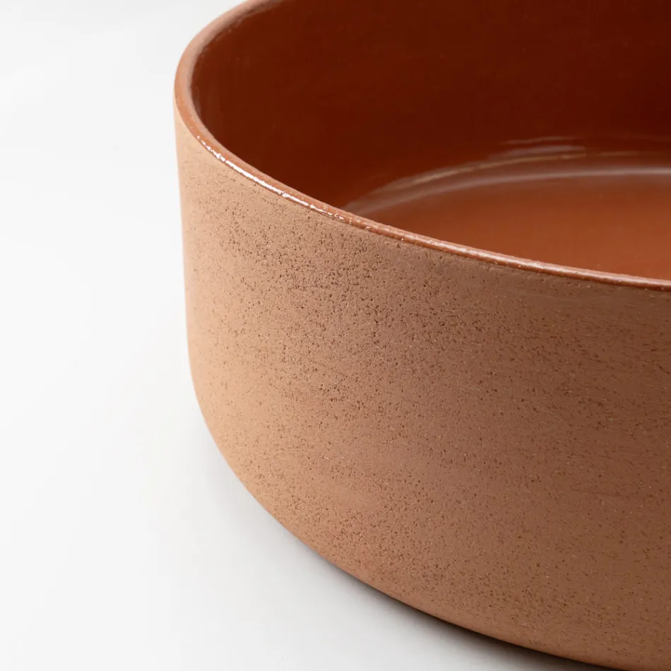 Aufsatzwaschbecken aus Naturerde in verschiedenen Ausführungen – Balance Viadurini