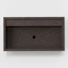 Rechteckiges Aufsatzwaschbecken aus Feinsteinzeug Made in Italy - Cervia Viadurini