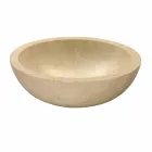 Arbeitsplatte Unterstützung Round Beige mit externen Nusa Geschliffen Viadurini