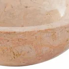 aus runden Waschbecken aus Naturstein Red Job Viadurini