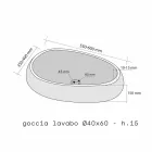 Arbeitsplatte Unterstützung Rund Stein Natural Black Waka Viadurini