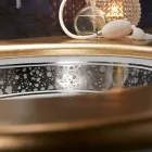 Eingebautes Badezimmerwaschbecken aus handgegossenem Schamott, hergestellt in Italien – Erioli Viadurini