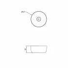 Runder Waschtisch mit modernem Design freistehend aus Italy Dalmine Viadurini