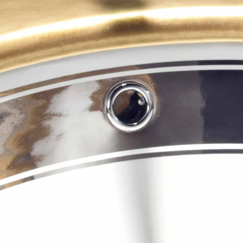 Barock Einbauwaschbecken aus Schamott handgefertigt in Italien, Ägäis Viadurini