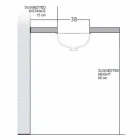 Barock Einbauwaschbecken aus Schamott handgefertigt in Italien, Ägäis Viadurini