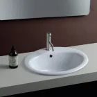 Modernes Design: Weißes Keramik-Aufsatzwaschbecken - Papavero Viadurini