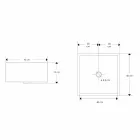 Design Arbeitsplatte Waschbecken mit Harzplatte - Duca Viadurini