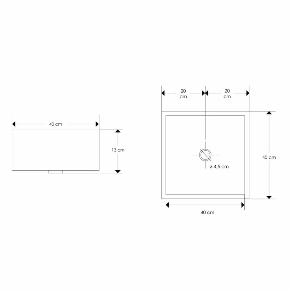 Design Arbeitsplatte Waschbecken mit Harzplatte - Duca Viadurini