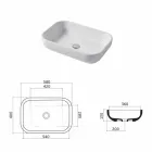 Design Waschtisch oder Wand aus Keramik Riardo Viadurini