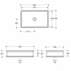 Aufsatzwaschbecken aus Keramik von Debora im modernen Design aus Italien Viadurini