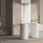 Freistehendes Aufsatzwaschbecken aus Keramik Made in Italy - Ragazza Viadurini