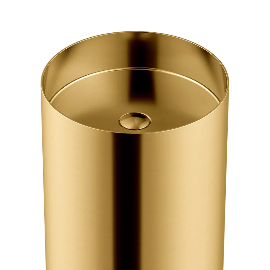 Freistehendes Design-Waschbecken aus Edelstahl in verschiedenen Ausführungen – Jasmine Viadurini