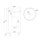 Freistehendes Design-Waschbecken aus Edelstahl in verschiedenen Ausführungen – Jasmine Viadurini