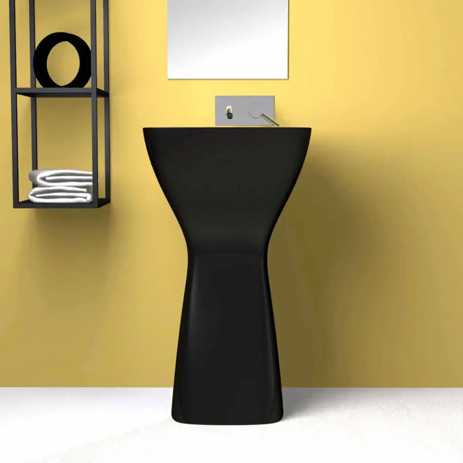 Freistehendes modernes Keramikwaschbecken made in Italy, Firmino Viadurini