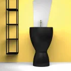 Modernes freistehendes Keramikwaschbecken made in Italy, Basile Viadurini