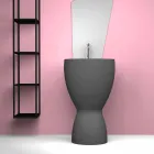 Modernes freistehendes Keramikwaschbecken made in Italy, Basile Viadurini