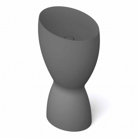 Modernes freistehendes Keramikwaschbecken made in Italy, Basile Viadurini