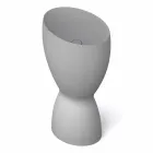 Modernes freistehendes Keramikwaschbecken made in Italy, Basile Viadurini