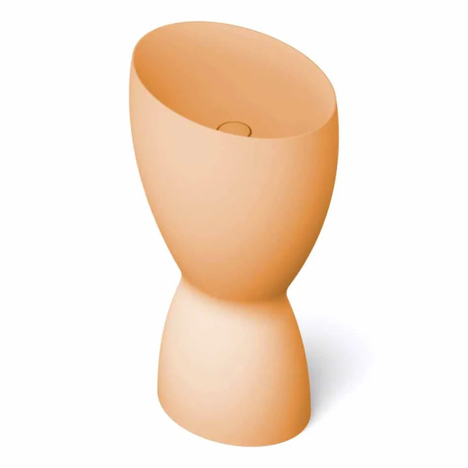 Modernes freistehendes Keramikwaschbecken made in Italy, Basile Viadurini