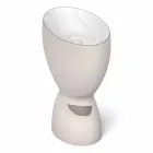 Modernes freistehendes Keramikwaschbecken made in Italy, Basile Viadurini