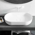 Ovales Aufsatzwaschbecken mit modernem Design Dalmine Big, made in Italy