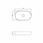 Ovales freistehendes Design-Waschbecken in Italien Dalmine Big Viadurini