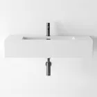 Hänge- oder Aufsatzwaschbecken aus farbiger Keramik Made in Italy - Quadro Viadurini