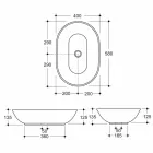 Keramik-Waschtisch-Arbeitsplatte des modernen Designs hergestellt in Italien Viadurini