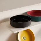 Waschbecken aus Feinsteinzeug in verschiedenen Ausführungen, hergestellt in Italien – Umschlag Viadurini