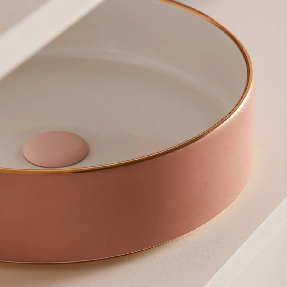 Waschbecken aus Feinsteinzeug in verschiedenen Ausführungen, hergestellt in Italien – Umschlag Viadurini