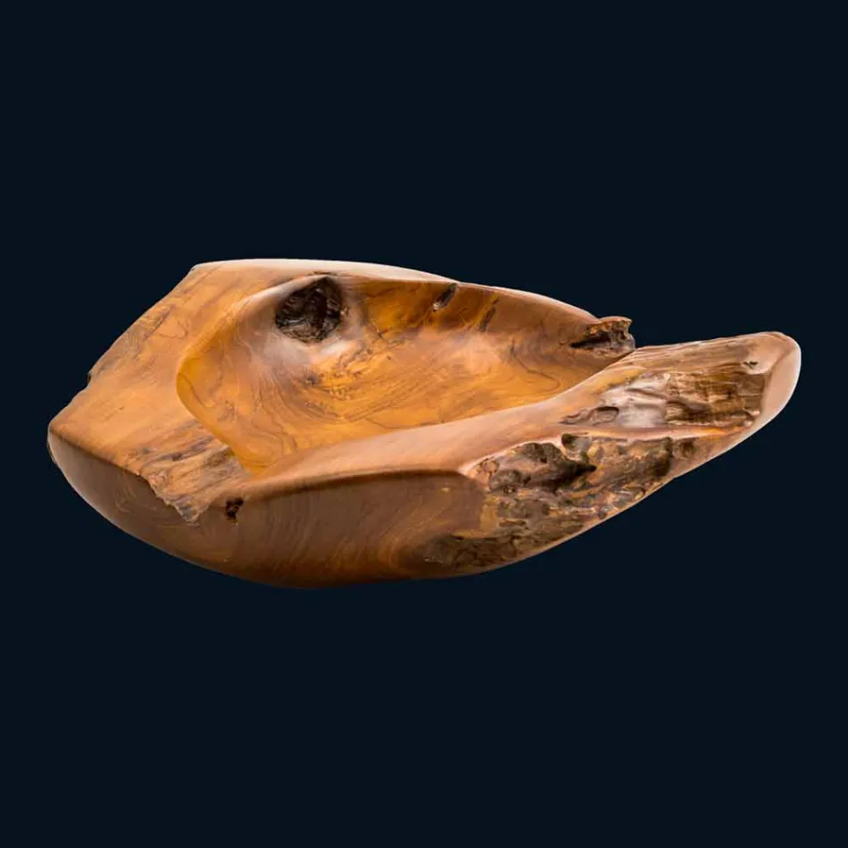 Nemo handgefertigtes Waschbecken aus Teakholz Viadurini