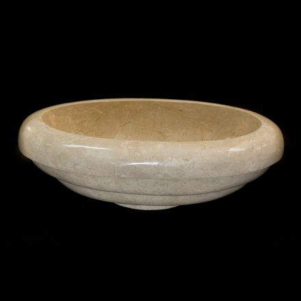 Tito-Design-Aufsatzwaschbecken aus Marmor, Einzelstück Viadurini