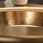 Einbauwaschbecken aus Schamott mit Band in verschiedenen Ausführungen, hergestellt in Italien – Erioli Viadurini