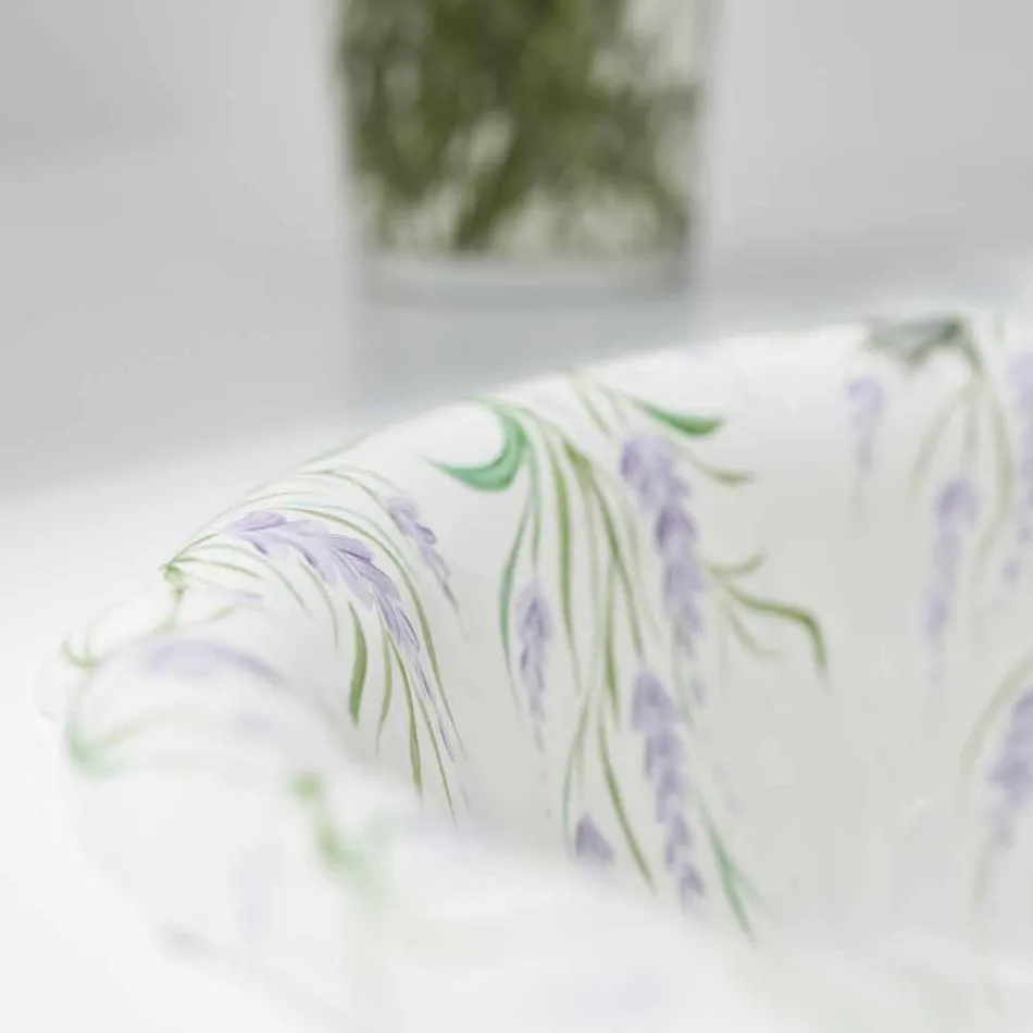 Einbauwaschbecken aus klassischem Porzellan, handgefertigt in Italien, Santiago Viadurini