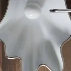 Modernes weißes Keramik Aufsatzwaschbecken hergestellt in Italy Rayan Viadurini