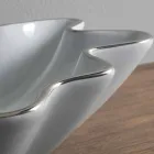 Modernes weißes Keramik Aufsatzwaschbecken hergestellt in Italy Rayan Viadurini