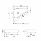 Modernes Aufsatzwaschbecken aus Goldkeramik in Italien Sofia Viadurini