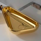 Modernes Aufsatzwaschbecken aus Goldkeramik in Italien Sofia Viadurini