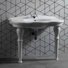 Modernes Wandwaschbecken mit oder ohne Beinen, L90 cm in Avise Ceramic Viadurini